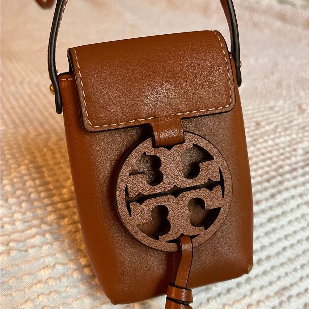 Authentic Tory Burch Miller Nano Leather Crossbody - Picture 1 of 17